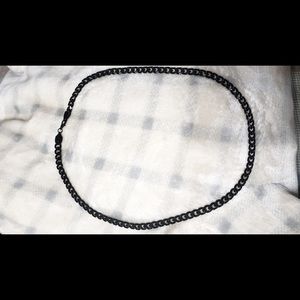 Black Cuban link chain